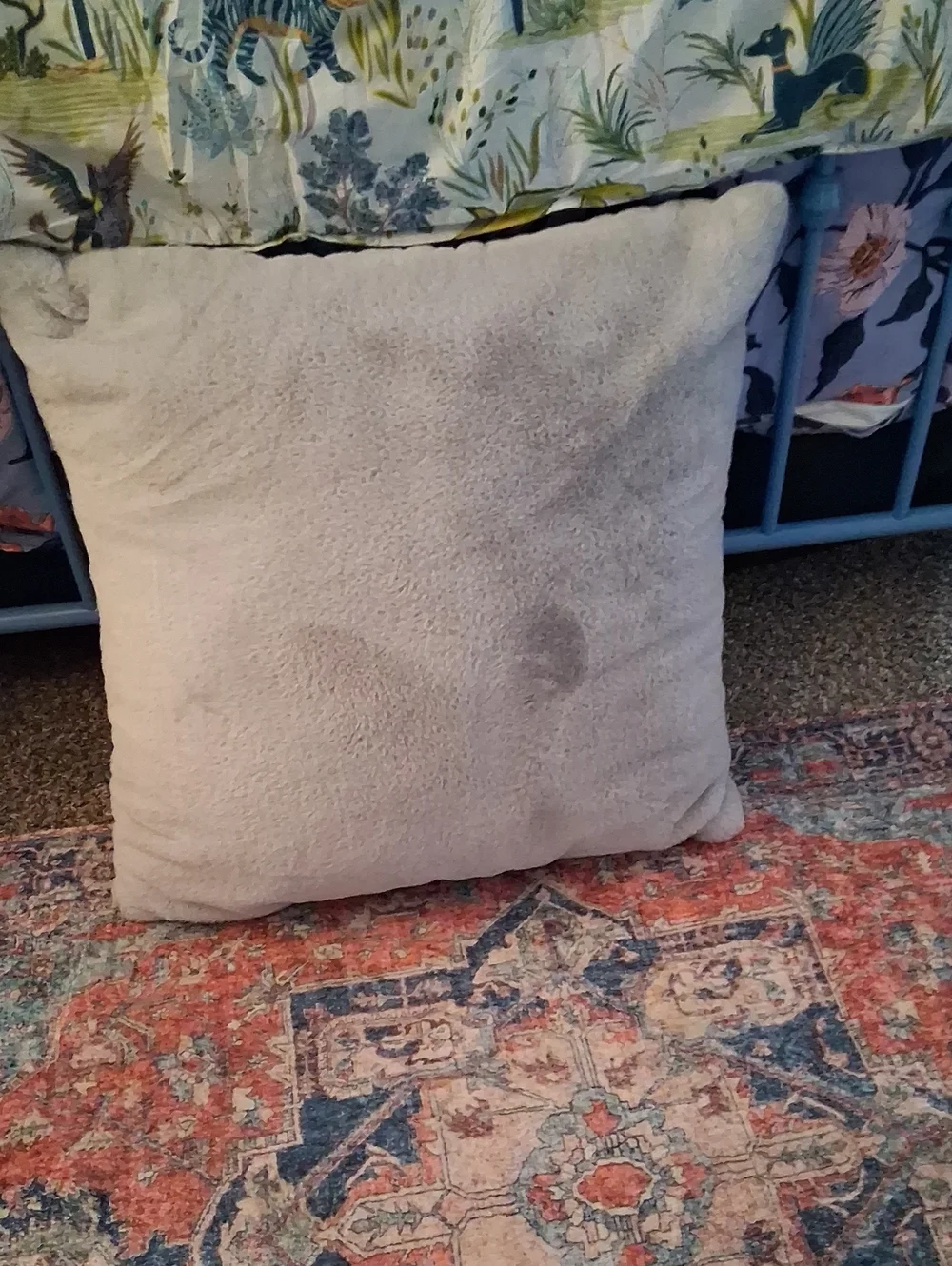 Cozy Gray Decorative Throw Pillow - Soft Texture